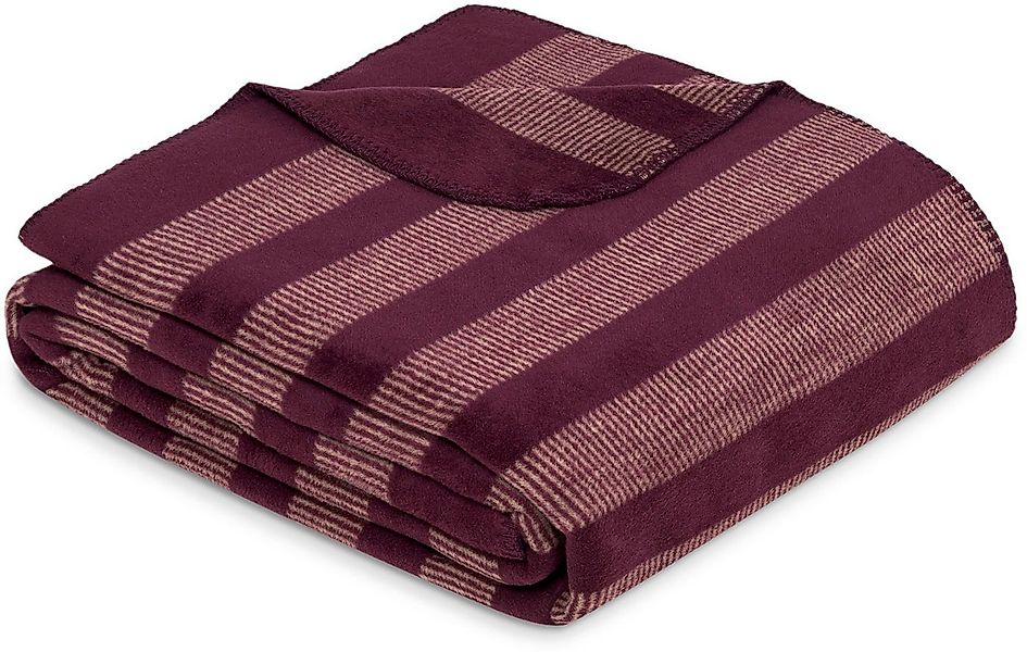 Wohndecke Wohndecke s.Oliver, IBENA, in zeitlosem Streifen-Look günstig online kaufen