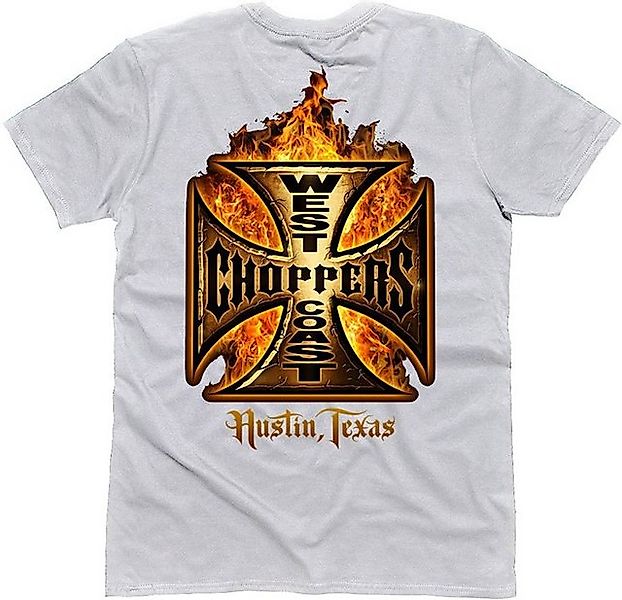 West Coast Choppers T-Shirt Goldfire Grey günstig online kaufen
