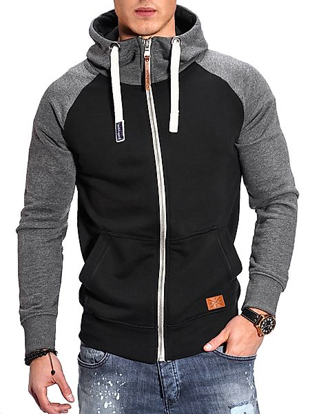 behype Kapuzensweatjacke BHSILA im Color-Block Stil günstig online kaufen