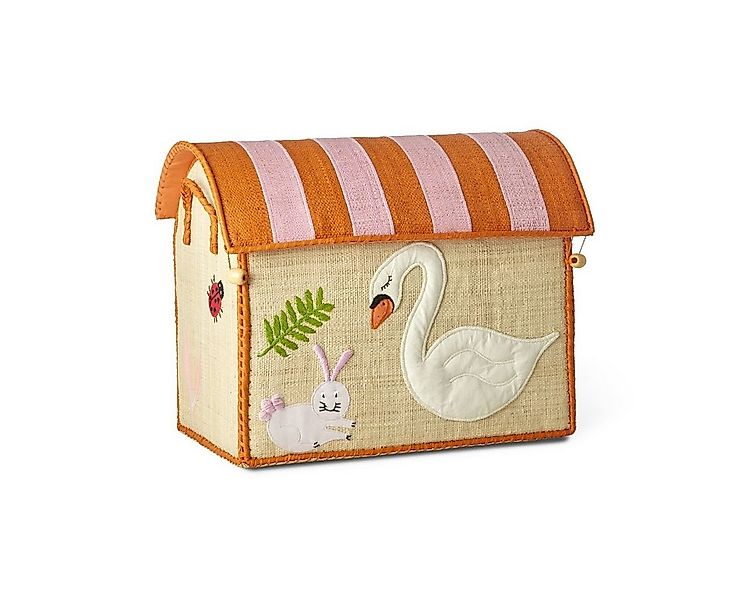 RICE A/S Aufbewahrungskorb Landhauskorb Wildlife handgefertigt aus Raffia günstig online kaufen