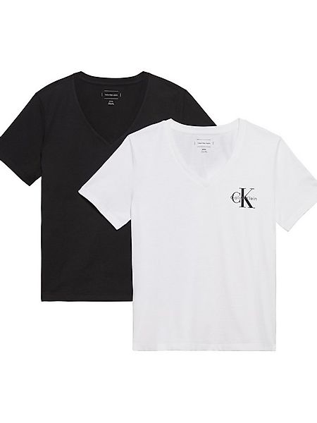 Calvin Klein Jeans T-Shirt (Packung, 2-tlg., 2er-Pack) Mit V-Ausschnitt günstig online kaufen