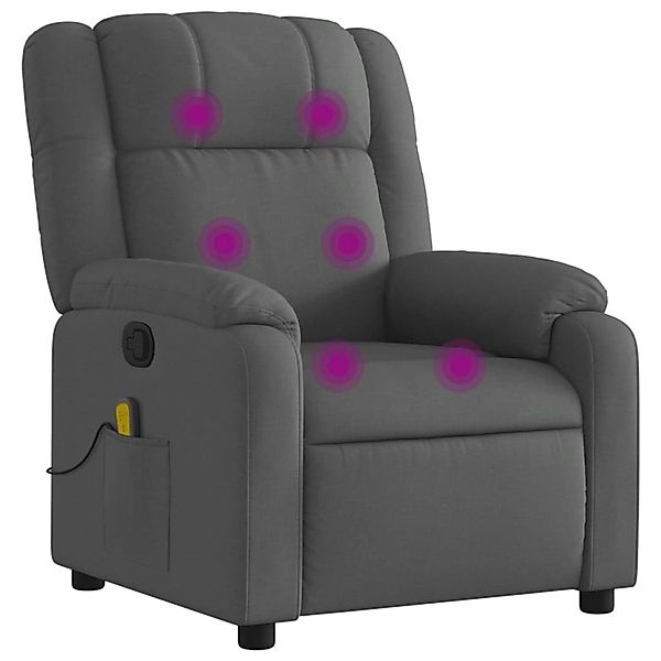 vidaXL Sessel Massagesessel Dunkelgrau Stoff (1-St) günstig online kaufen