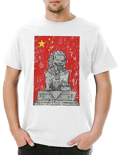 Urban Backwoods Print-Shirt Urban Backwoods Chinese Lion And Flag Herren T- günstig online kaufen