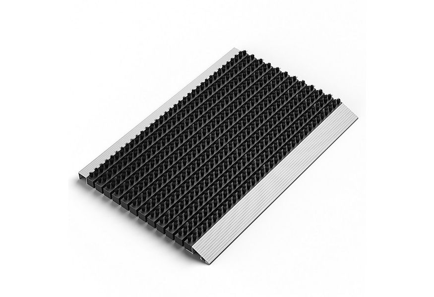 WEST & EAST Fußmatte mit Bürsten für draußen, schwarz Schmutzfangmatte, Sch günstig online kaufen