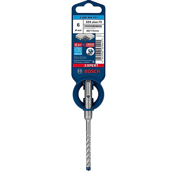 Bosch Expert Hammerbohrer SDS Plus-7X Ø 6 mm x 50/115 mm günstig online kaufen