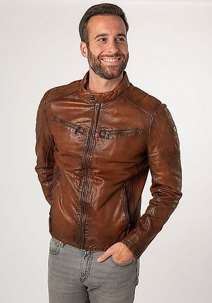Mauritius Lederjacke MMReeser mti Reißverschluss, Stehkragen, Reißverschlus günstig online kaufen