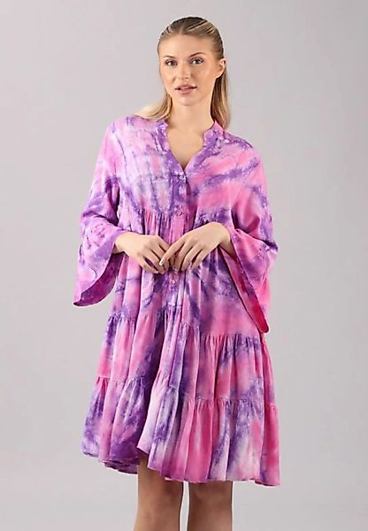 YC Fashion & Style Tunikakleid "Batik-Tunika in Pink aus kühlender Viskose" günstig online kaufen
