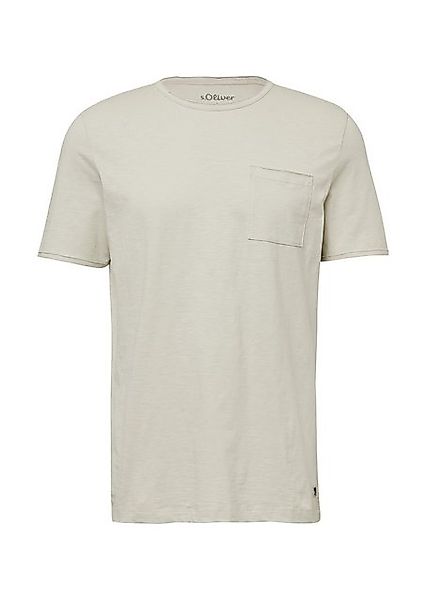 s.Oliver T-Shirt mit offenen Kanten günstig online kaufen