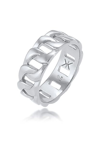 Kuzzoi Silberring Herren Chunky Chain Look günstig online kaufen