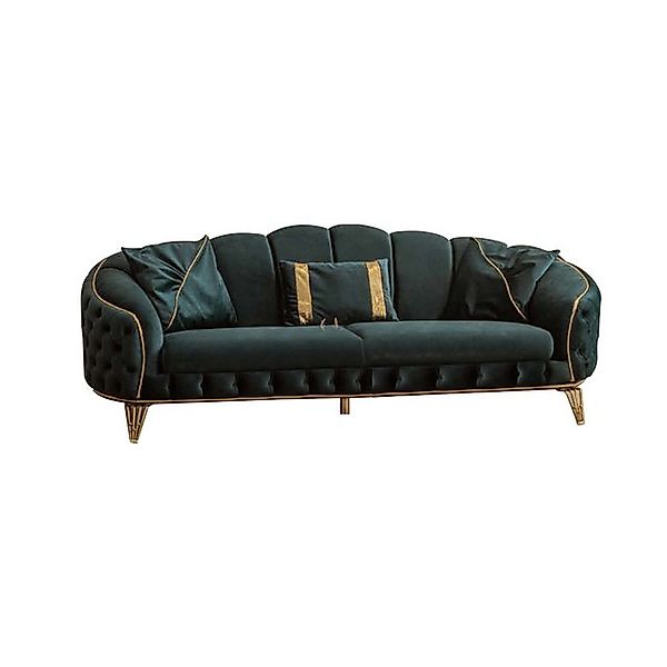 Xlmoebel Sofa Elegantes Wohnzimmer-Set 3-teilig mit luxuriösem Dreisitzer-S günstig online kaufen