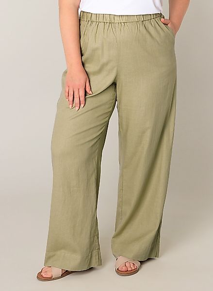 Base Level Curvy Leinenhose "Yula" günstig online kaufen