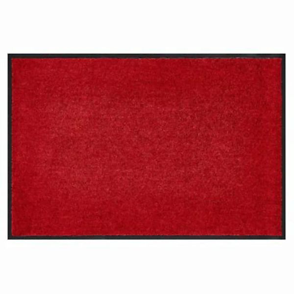 HOMCOM Fußmatte mit Gummiumrandung und rutschhemmende Rückseite rot Gr. 120 günstig online kaufen