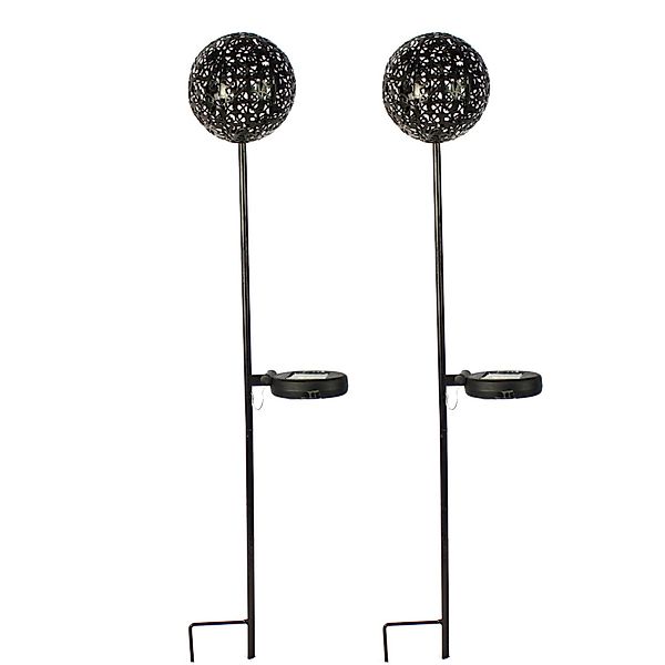 HTI-Living LED Solarleuchte Solarlampe Luna 2er günstig online kaufen
