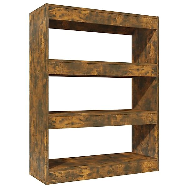 vidaXL Bücherregal Bücherregal/Raumteiler Räuchereiche 80x30x103 cm günstig online kaufen