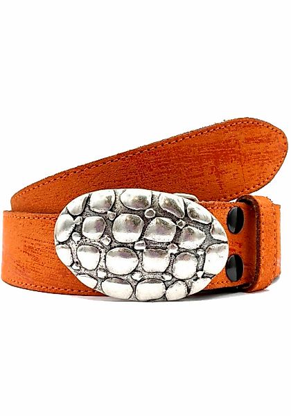 Rettungsring Gürtel Koppelgürtel Vollrindleder im Vintage-Look günstig online kaufen