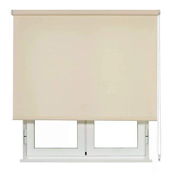 Viewtex Seitenzugrollo Lichtdurchlässig Basic Beige 120 x 250 cm günstig online kaufen