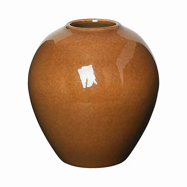 Broste Copenhagen Vasen Ingrid Vase M Keramik Caramel Cafe 25,5 cm günstig online kaufen