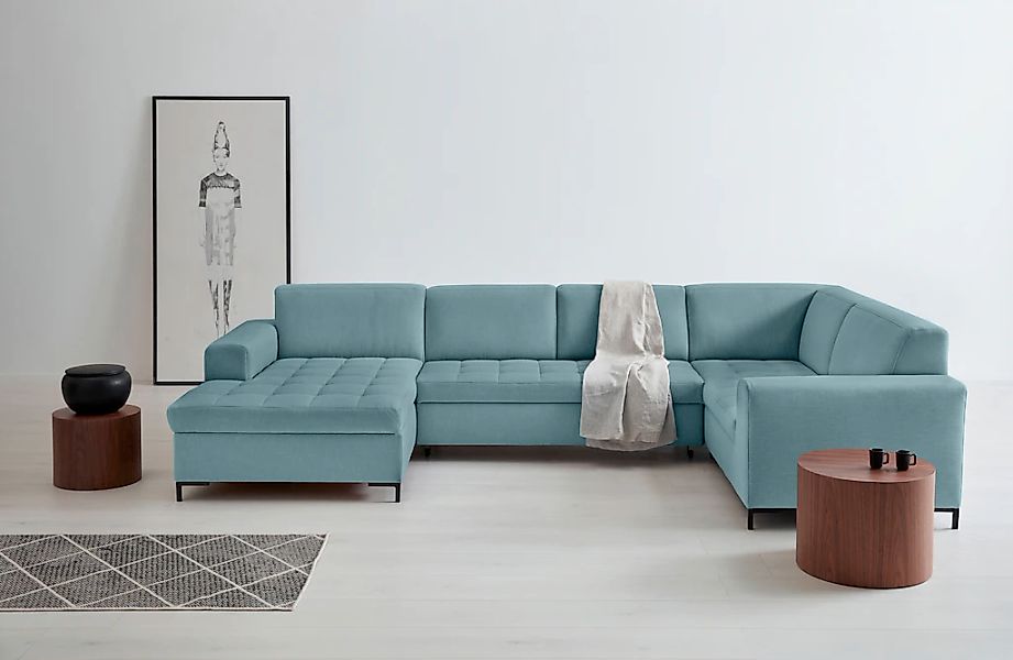 OTTO home Wohnlandschaft "Grazzo, aktuelle Steppung im Sitz, viel Platz, U- günstig online kaufen