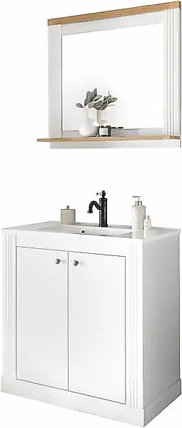 Home affaire Badmöbel-Set »WESTMINSTER, Bad im Landhausstil, 2-teiliges Bad günstig online kaufen