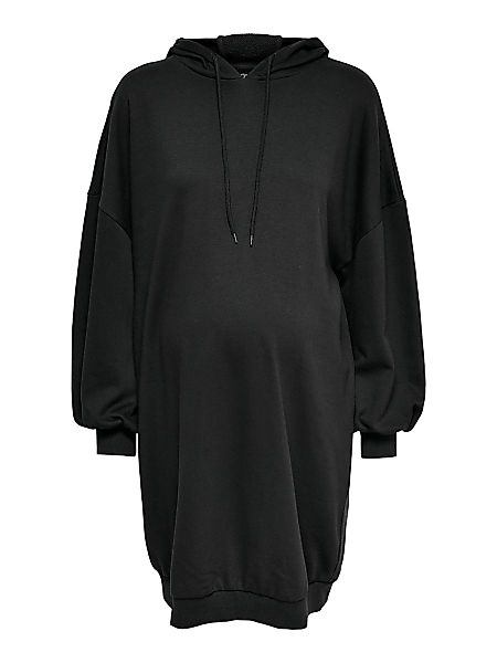 ONLY Mama Langarm Sweat Kleid Damen Schwarz günstig online kaufen