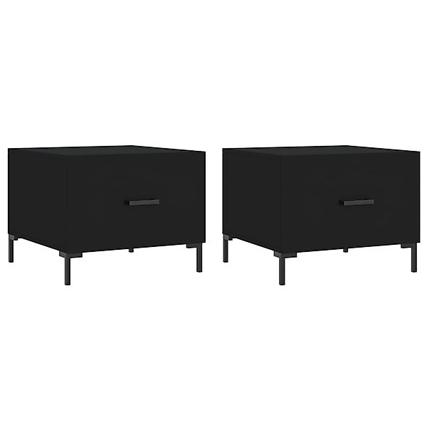 vidaXL Couchtisch Couchtische 2 Stk. Schwarz günstig online kaufen