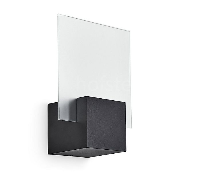 hofstein Außen-Wandleuchte moderne Wandlampe aus Metall/Glas in Schwarz/Mil günstig online kaufen