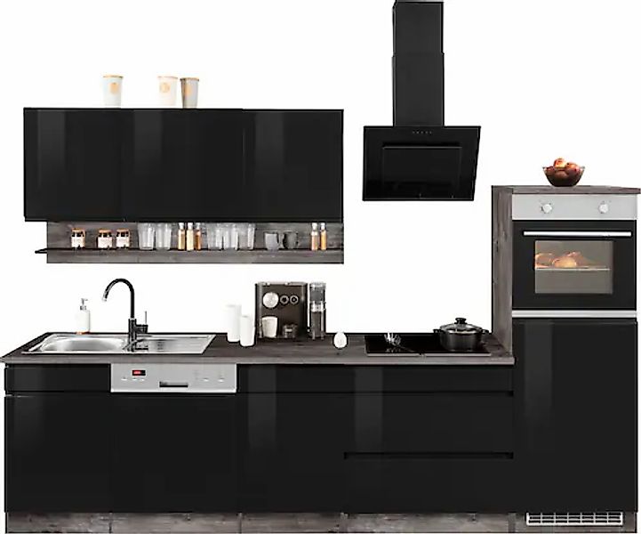 KOCHSTATION Küchenzeile »KS-Virginia« Breite 300 cm, mit E-Geräten günstig online kaufen