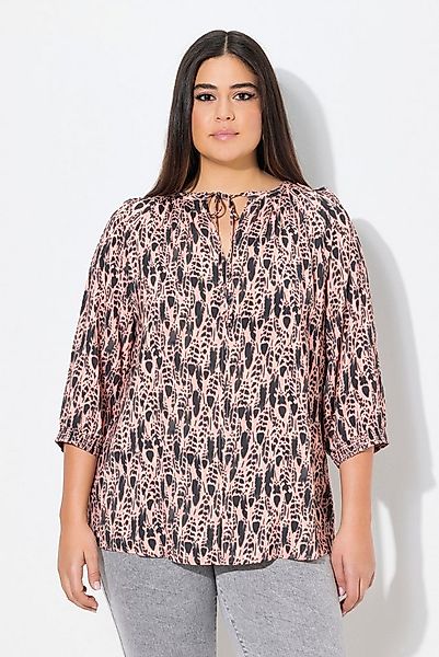 Ulla Popken Tunika Bluse Federn Tunika-Ausschnitt 3/4-Arm günstig online kaufen