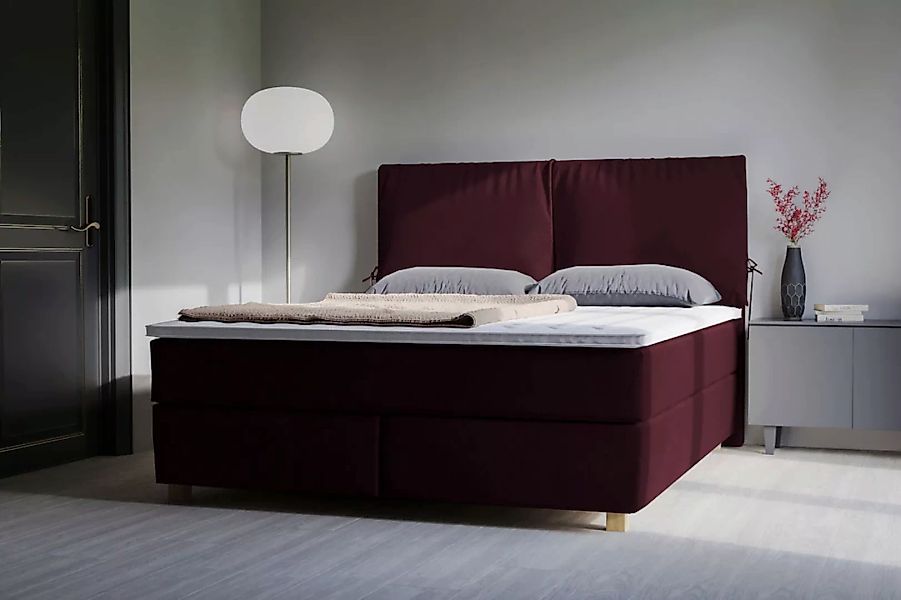 Home affaire Boxspringbett "Nele", inkl. Topper im schlichtem Design günstig online kaufen