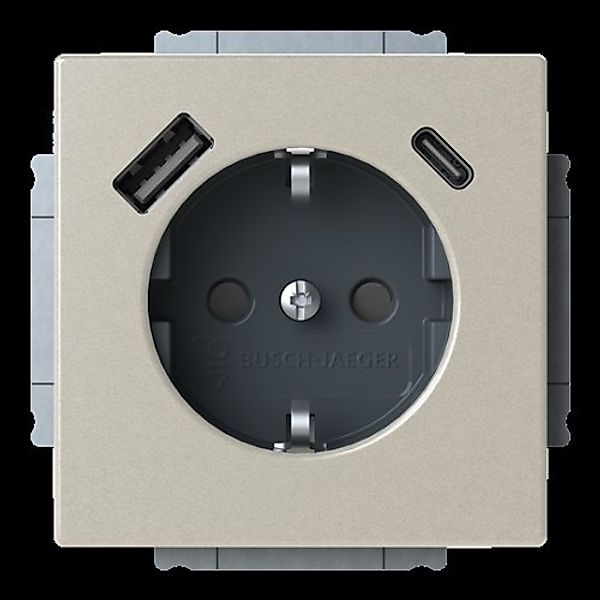 Busch-Jaeger SCHUKO Steckdose USB-A+C 20 EUCB2USBAC-866 - 2CKA002011A6314 günstig online kaufen