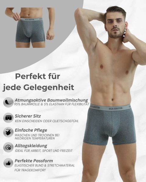 USA Griffin Boxershorts Herren Unterhosen (SET, günstig online kaufen