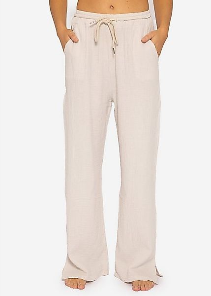 SASSYCLASSY Stoffhose Leichte Musselin Sommer Hose günstig online kaufen