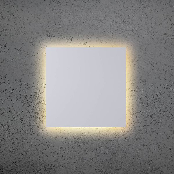 LED-Wandleuchte BLADE Q, weiß, 34 x 34 cm, Metall, dimmbar günstig online kaufen