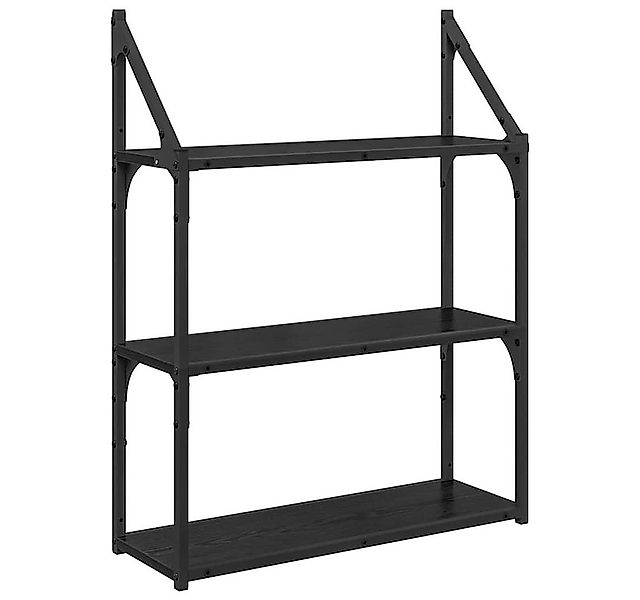 vidaXL Regal Wandregal Schwarz Eichen-Optik 60 x 21 x 78,5 cm Holzwerkstoff günstig online kaufen