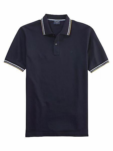 OLYMP Poloshirt Casual farbliche Kontrast-Details günstig online kaufen