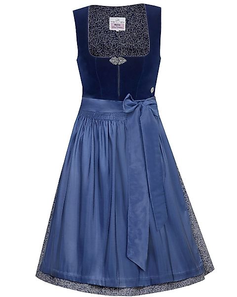 MarJo Dirndl 'Elisabeth' Samt 697758, Azurblau günstig online kaufen