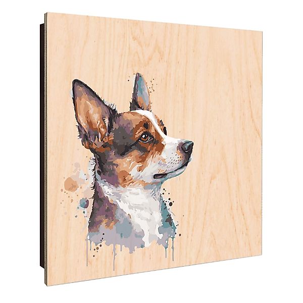 Banjado Schlüsselkasten Holz 30x30cm Schwarz Scharnier Rechts 50 Haken Desi günstig online kaufen