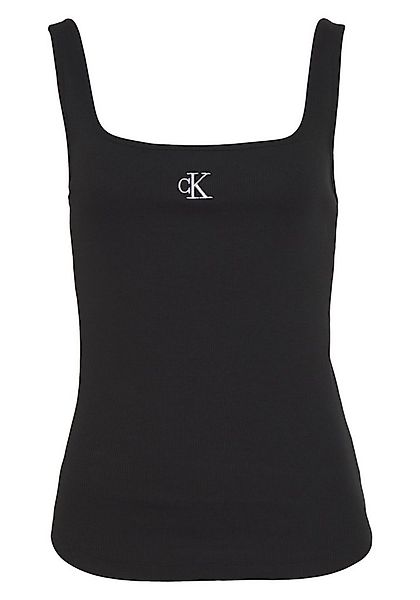 Calvin Klein Jeans Tanktop CK RIB TANK TOP mit eckigem Ausschnitt günstig online kaufen