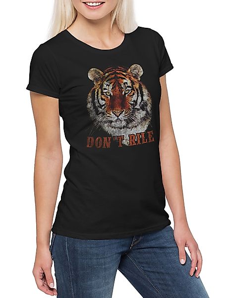 Urban Backwoods Print-Shirt Don't Rile Damen günstig online kaufen