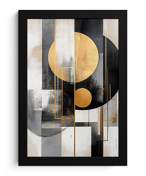 MuchoWow Poster Abstrakt - Gold - günstig online kaufen