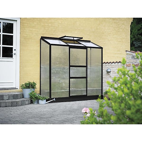 Halls Gewächshaus Altan 3 Schwarz 1,3 m² günstig online kaufen