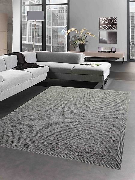 Carpetia Teppich Indoor & Outdoor Teppich Sisal Optik - grau, rechteckig, H günstig online kaufen