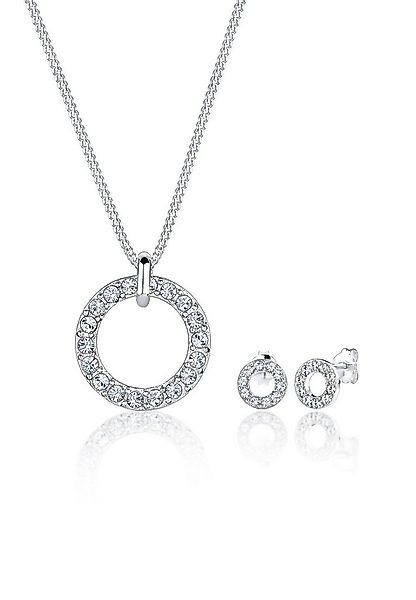 Elli Schmuckset Kreis mit Kristallen von Swarovski® 925 Silber günstig online kaufen