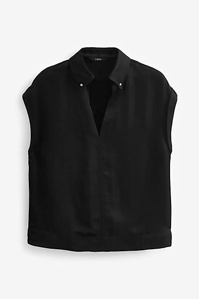 Next Kurzarmbluse Premium-Bluse mit V-Ausschnitt und kurzen Ärmeln (1-tlg) günstig online kaufen