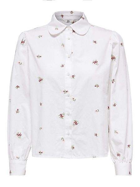 ONLY Bestickte Hemd Damen White günstig online kaufen
