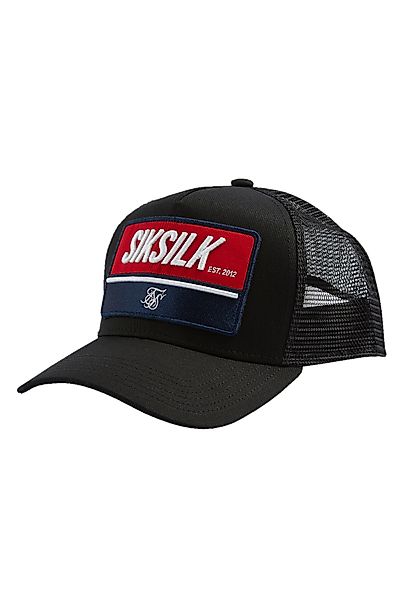 SikSilk Trucker Cap RETRO PATCH TRUCKER Black Schwarz günstig online kaufen