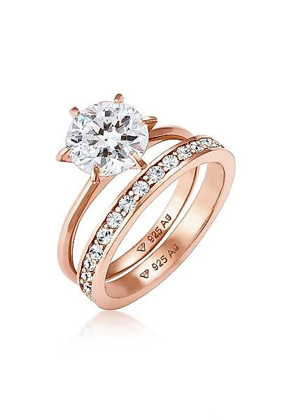 Elli Ring-Set Eternity Set 925 Silber, mit Kristallen von Swarovski®, Ring günstig online kaufen