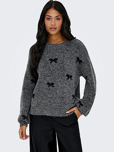 ONLY Rundhalspullover ONLBRUNHILDA LIFE LS BOW O-NECK KNT günstig online kaufen