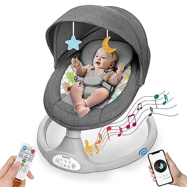 MECO Babyschaukel elektrische Babywippe 5 Gang günstig online kaufen
