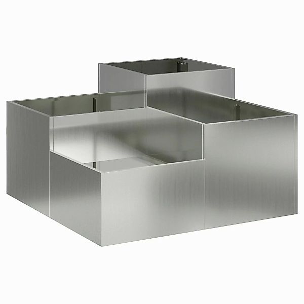 vidaXL Blumentopf Pflanzkübel 80x80x48 cm Verzinkter günstig online kaufen